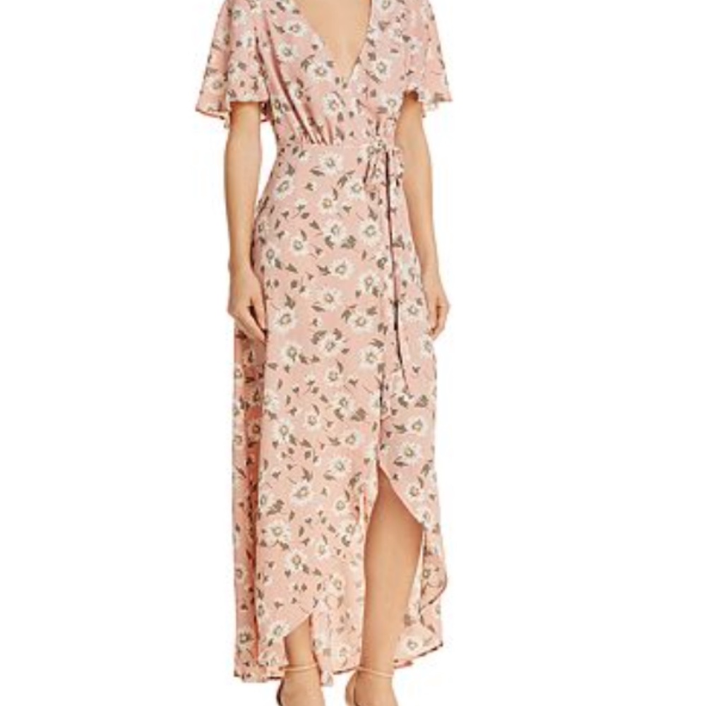 Show Me Your MuMu XS Daisy Wrap Dress NWT